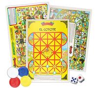Set di giochi da tavolo messicani, dadi, serpientes y escaleras, el coyote e juego de la oca, bomboniere, 4 giochi inclusi