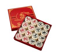 Set di giochi da tavolo Xiangqi for scacchi cinesi con pezzi degli scacchi in melamina Set di scacchi da viaggio portatile con scacchiera(4.8cm/1.9in)