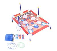 Set di giochi di lancio del sacco a sacco Gioco di cornhole sportivo interattivo portatile per bambini Divertimento in famiglia per interni all'aperto Tessuto Materiali plastici (NO.7888-1)