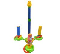 Set di giochi di lancio dello scritore e 'anello - 3 pistole ad acqua + 4 anelli - Giocattolo da piscina per adulti e cortile all'aperto - spruzzatore