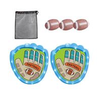 Set di Giochi di Lancio e Cattura, 2 Ricevitori Adesivi e 3 Set di Giocattoli Morbidi da Baseball, Giocattoli Sportivi da Tiro Giochi per Famiglie Regali per Interni Ed Esterni, per Età rugby-B