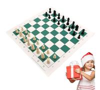 Set di giochi di scacchi | Comodo design a tavola roll -up | Set di strategie portatili professionali | Gioco di scacchi da viaggio leggero | Giocattolo di apprendimento interattivo per bambini, adult