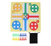 Set di giochi di scacchi volanti pieghevoli da 35 cm, gioco di tavolo portatile composito in gomma, famiglia di strategie classiche per l'intrattenimento per feste da campeggio da