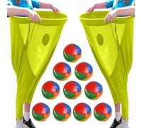 Set di Giochi Giardino Oversize Granny-Pants, Gioco Cattura Palline Con Palline Rimbalzanti E Coni Segnalazione, Set Giochi Da Esterno Giganti Per La Staffetta Squadre E La Festa Famiglia(J)