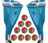 Set di Giochi Giardino Oversize Granny-Pants, Gioco Cattura Palline Con Palline Rimbalzanti E Coni Segnalazione, Set Giochi Da Esterno Giganti Per La Staffetta Squadre E La Festa Famiglia(G)