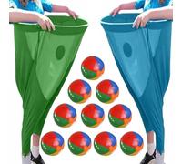 Set di Giochi Giardino Oversize Granny-Pants, Gioco Cattura Palline Con Palline Rimbalzanti E Coni Segnalazione, Set Giochi Da Esterno Giganti Per La Staffetta Squadre E La Festa Famiglia(A)