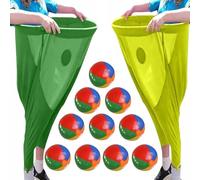 Set di Giochi Giardino Oversize Granny-Pants, Gioco Cattura Palline Con Palline Rimbalzanti E Coni Segnalazione, Set Giochi Da Esterno Giganti Per La Staffetta Squadre E La Festa Famiglia(B)