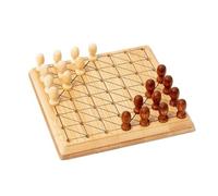 Set di giochi in legno portatile da 12x12 cm, mini scacchi, dama e backgammon da viaggio(Chinese checkers)