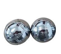 Set Di Giochi - Kit A Sfera Di Bocce Esterno In Metallo | Set Di Boule Di Lusso | 6 Palline Di Bocce In Metallo + Palla Bersaglio In Legno + Strumento Di Misurazione - Prato, Spiaggia E Gioch