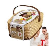 Set di giochi per tagliare il cibo - Gioco di cucina di simulazione, gioco di hamburger | Cucina simulata per fast food, set di giocattoli per cestino da picnic per ragazze