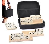 Set Di Giochi Retro Dominoes - Game Senza, Set Portatile In Scatola | Pezzi A Punta Numerati Durevoli, Finitura Artigianale Liscia Per Gli Amici Play Play Lounge Room Weekend Strategia Tabletop
