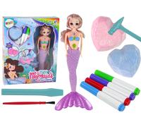 Set di giochi sirena viola tesori scavi