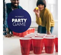 Set di gioco Beer Pong per feste, include 22 bicchieri di plastica riutilizzabili e 22 palline da ping pong - adatto per giochi da bere per adulti al chiuso/all'aperto, può essere utilizzato su tavolo