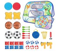 Set di Gioco Cornhole per, Lancio Borse Fagioli,Gioco interattivo Travers Le Planches Giocattolo all'aperto p