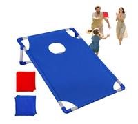 Set di gioco Cornhole per l'esterno, set di gioco all'aperto, con borsa portaoggetti e borse per il peso portatile, per ragazze e ragazzi, giardino, terrazza, festa all'aperto