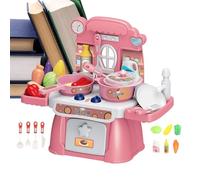 Set Di Gioco Da Cucina Interattivo Per Bambini - Giocattolo Musicale, Luci Vive | Afferma Che La Stazione Di Cucina Con Lavello, Forno, Cibo, Caratteristiche Realistiche, Divertimento Di Gioco