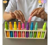 Set di gioco di abbinamento di bottiglie colorate - Puzzle per adolescenti, migliora memoria e abilità logiche, divertente sfida di indovinare le bottiglie, ideale come regalo per Ognissanti o complea