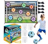 Set di Gioco di Pallone da Calcio - Tessuto da Calcio Outdoor | Gioco Sport Giocattoli per Indoor, Esterno, Giardino, Prato, Spiaggia, Campo da Calcio, Obiettivi pieghevoli in Flanell