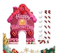 Set Di Gioco Golf Gingerbread,Giocattolo Portatile per Uso in Interno ed Esterno per le Feste | Set Mini Golf Familiare Indoor - Per Feste In Casa Riunioni E Ufficio