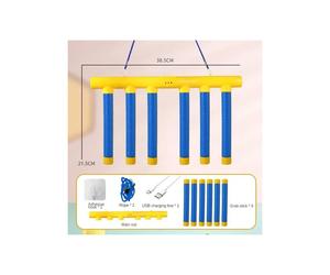 Set di gioco "Lascia cadere il bastoncino" per allenamento, sfida divertente, interazione genitore-figlio, giocattolo per feste di colore giallo