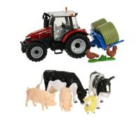 Set Di Gioco Trattore Massey Ferguson 1:32 Scala Britains Farm 43205