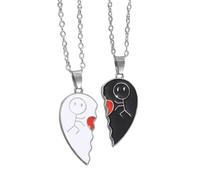 Set di gioielli | Collana d'amore 2, Ciondolo per gioielli con memoria 'amicizia per donne uomini famiglia colleghi occasioni a casa, se beskrivning, Alluminio, Unisex - Adulto