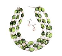 Set di gioielli con perline afriche per le donne Boho collana con gemme in resina e ciondolo Birdal accessorio girocollo