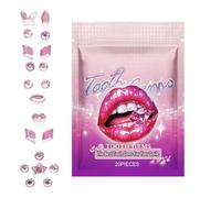 Set di gioielli da denti: pietre preziose, set di gioielli temporanei, sicuri, durevoli e facili da usare; gioielli da denti con cristalli alla moda