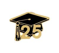 Set di gioielli da donna in argento 2025 per donne e uomini, distintivo per laurea 2025, spilla da bavero per liceo, college, insegnanti e studenti (6 tipi tra cui scegliere) (D, taglia unica), lega
