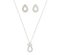 FOSSIL Set di gioielli argento / trasparente / bianco perla, Taglia One Size
