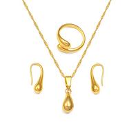 Set di Gioielli hawaiani Collane con Ciondolo Orecchini Accessori per Anelli African Nigeria Congo Ghana Regali di Nozze #135816 Practical Treatment