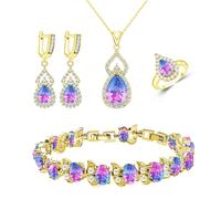 Set di gioielli in tormalina LMXXVJ per donna