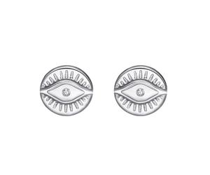 Set di Gioielli Occhio Malocchio e Forma Stella, Gioielli Perforanti Ipoallergenici, Orecchini Quotidiani Moderni e Semplici(Silver,Eye of the Demon)