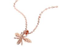 Set di Gioielli Stile Ape per Le Donne Colore Oro Rosa Collana orecchino Regalo per Feste Moda Jewrlry S510 Fashion in Practical