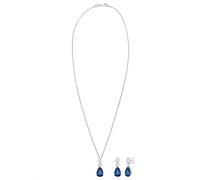Set di gioielli 'Vintage' Donna ELLI PREMIUM One Size blu / argento / trasparente