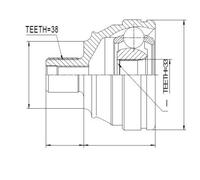 Set Di Giunti Esterni VW Transporter T4 1.8, 1.9D TD, 2.0, 2.4D, 2.5 90.09-94.07