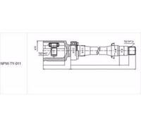 NTY NPW-TY-011 Kit giunti semiasse