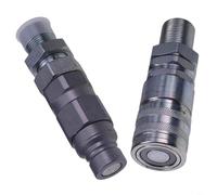 Set di giunti piatti idraulici 193-8334 193-8335 per Caterpillar 416F 420F 430F, chiusura rapida con pulsante in acciaio ad alta resistenza per escavatori e pale gommate