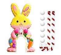 Set di Golf di Pasqua, Gioco Famigliare con Mazze e Palline, Percorso di Mini Golf Interattivo con Coniglio Pasquale, Perfetto per Bambini, Adulti e Riunioni Familiari in Casa o in Sala