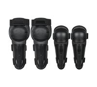 Set di gomitiere e ginocchiere per bambini ginocchiere e gomitiere resistenti all'usura agli urti e ammortizzanti per fuoristrada per pattinaggio ciclismo dirt bike rollerblade,Black-Set