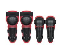 Set di gomitiere e ginocchiere per bambini ginocchiere e gomitiere resistenti all'usura agli urti e ammortizzanti per fuoristrada per pattinaggio ciclismo dirt bike rollerblade,Red-Set