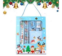 Set di gomme da natalizie, set di cancelleria per la scuola di Natale - Set di 6 set di cancelleria natalizia sicura | per la scuola di Natale, forniture di festive alla in più colori per
