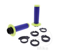 Set di Gomme per Manopole PROGRIP 708 Cross/MX giallo blu neon 22/25 mm 125 mm