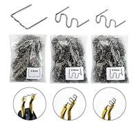 Set di graffette in acciaio inox Hot Staples, morsetti a caldo 0,8 mm, 0,6 mm, per paraurti auto, riparazione crepe