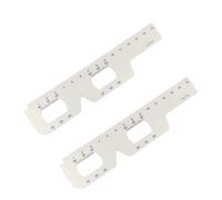 Set di grafici oculari e righello PD per test visivi, strumenti di misurazione optometrica in PVC per esami oculistici, cliniche, optometristi e uso domestico GJC26-2 pezzi