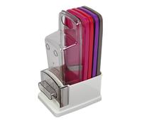 Set Di Grattugie Multifunzionali Alpina Con Contenitore Affettaverdure Grattugia