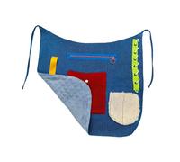 Set di grembiuli antistress, coperta sensoriale, per la demenza, supporto per la perdita di memoria, assistenza domiciliare, strumento di gestione delle strutture, coinvolgimento di anziani e