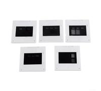 Set di griglie a diffrazione con 5 diversi filtri da 50 x 50 mm, con fessure singole, doppie e triple e aperture circolari per esperimenti