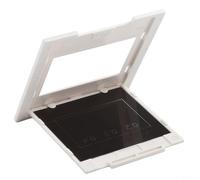 Set di griglie per diffrazione di interferenze, 50 x 50 mm, con singola, doppia, tripla fessura, foro circolare e modelli a rete, per apparecchiature per esperimenti di fisica, (fori rotondi)