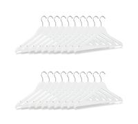 Set di grucce Appendini per abiti 5 kg Bianco Grucce in legno 40 pz.